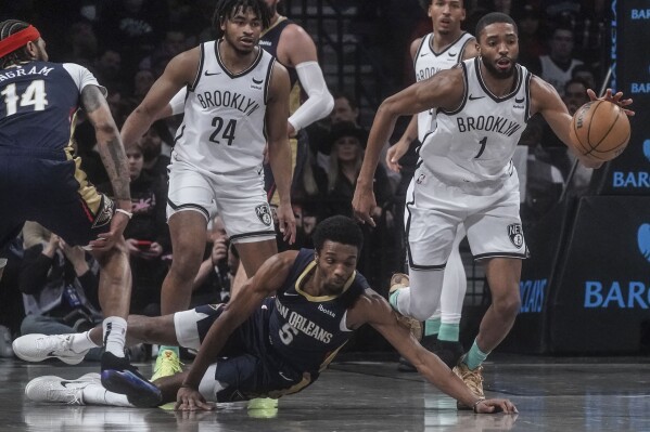 Zion Williamson has high flying slam leads Pelicans past Nets 104
